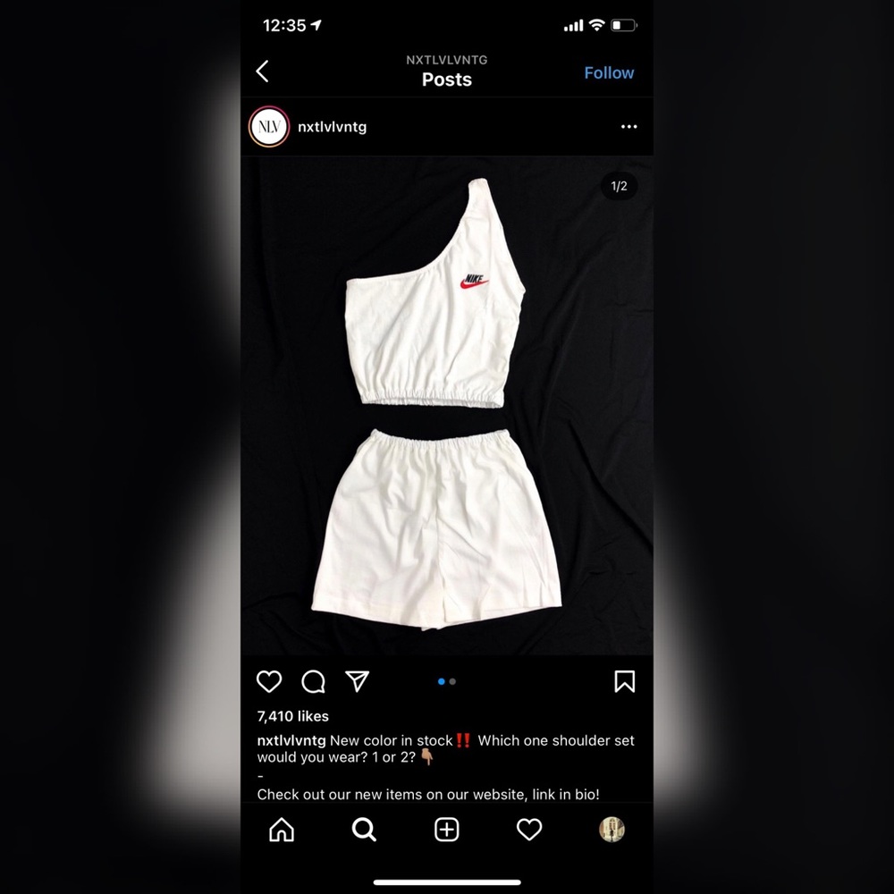 ✨RARE✨ Vintage Reworked Nike 2-pc Set